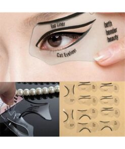 10 Adet Göz Kaş Göz Kedi Farı Makyaj Şablon Eyeliner Şekillendirici Şablon Kapıda Ödeme