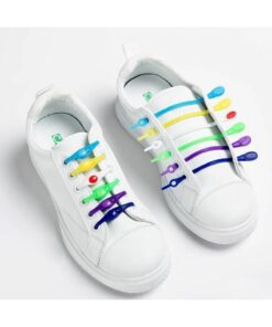 12 Adet Elastik Ayakkabı Silikon Bağcık Bağcığı Ipi Spor Sneakers Ayakkabı Bağcığı Kapıda Ödeme