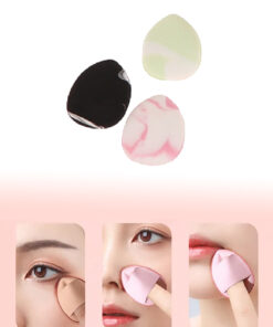 3 Adet Mini Kozmetik Puf Parmak Yüz Makyaj Sünger Göz Altı Kapatıcı Süngeri Concealer Kapıda Ödeme