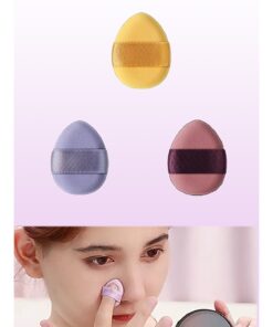 3 Adet Yeni Mini Kozmetik Puf Parmak Yüz Makyaj Sünger Göz Altı Kapatıcı Süngeri Konseyler Kapıda Ödeme