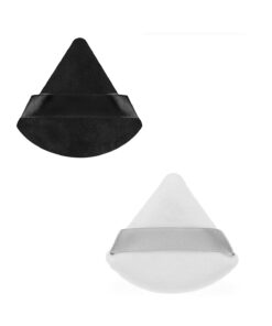 Malinka 2 Adet Üçgen Pamuk Yıkanabilir Kadife Puf Yüz Kontür Makyaj Bez Süngeri Kozmetik Fondöten Kapıda Ödeme