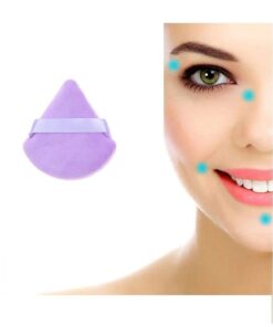 Malinka 2 Adet Üçgen Pamuk Yıkanabilir Kadife Puf Yüz Kontür Makyaj Bez Süngeri Kozmetik Fondöten Kapıda Ödeme